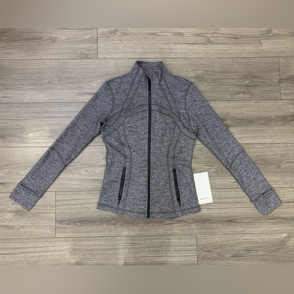 NWT Lululemon Define Heathered Black Jacket Size 8 LW4AWCS - Picture 3 of 12